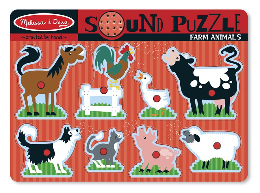 Farm Animals Sound Puzzle – 8 Pieces
