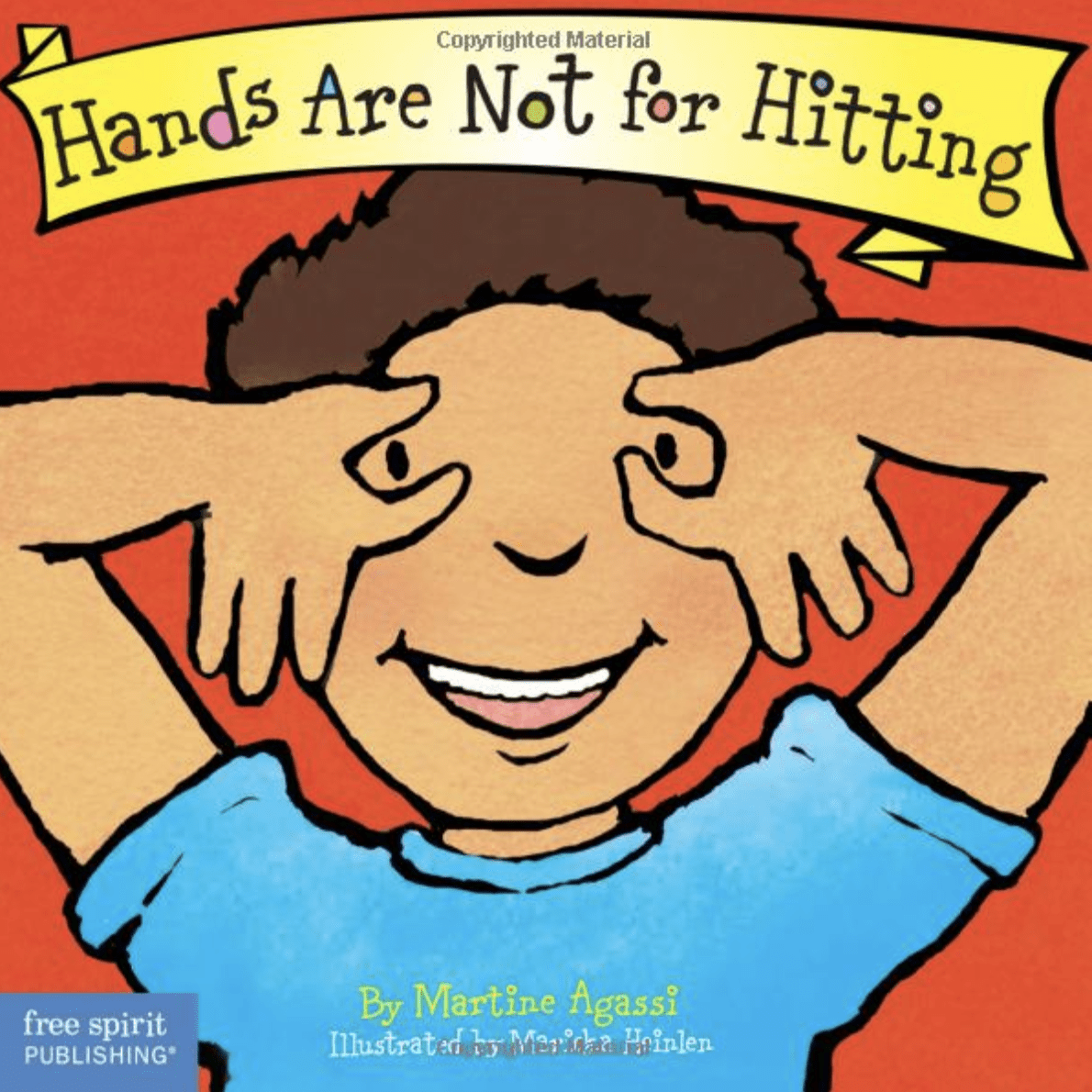 Hands are Not for Hitting Board Book Therapy in a Bin