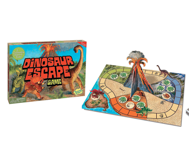 Peaceable Kingdom Dinosaur Escape Cooperative Memory Game of Logic and Luck  for 2 - 4 Kids Ages 4 +