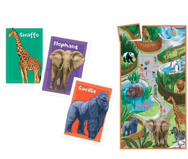 Zoo Animal Match Up Game & Puzzle