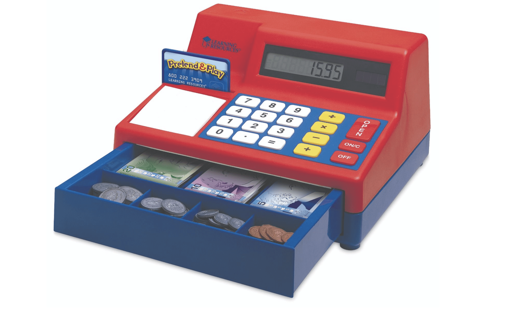 Pretend & Play® Calculator Cash Register with Canadian ...