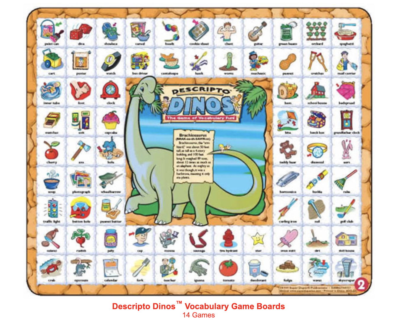 Descripto Dinos™ Vocabulary Game Boards