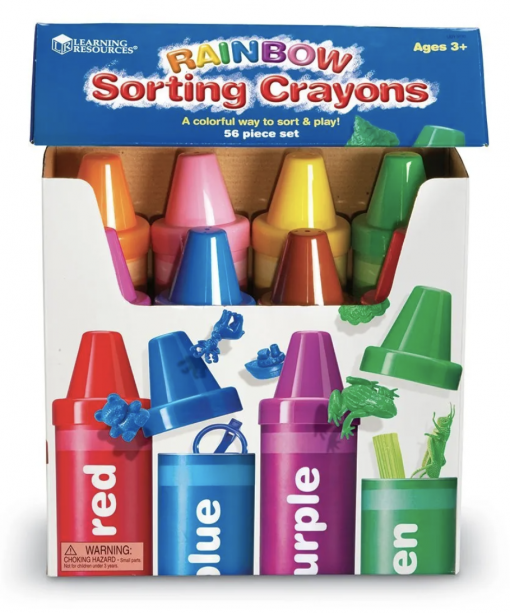 Rainbow Sorting Crayons 6