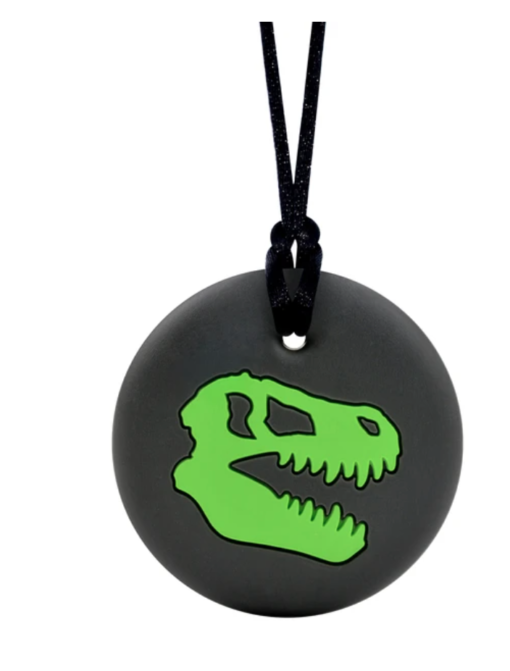 Green Dino Skull Pendant