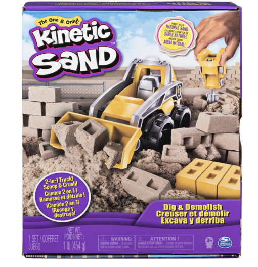 Kinetic sand construction deluxe