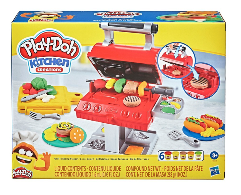 Play Doh Kitchen Creations BBQ Grill Stamp And Play Set   Pay Doh BBQ 800x647 