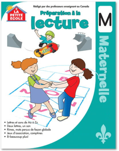 French Educational Workbook: Préparation à la lecture en maternelle