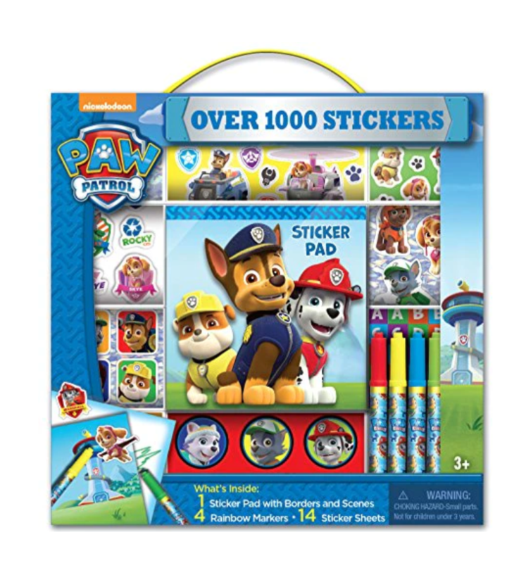 PAW Patrol Art Sticker Box with Sticker Pad