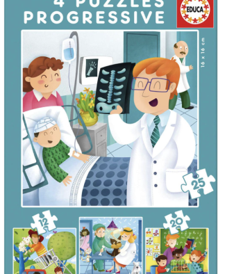 Progressive Puzzles - Professions - set of 4